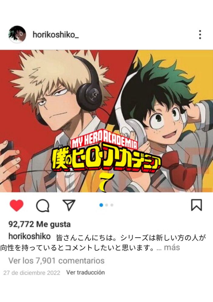 ¡ Kōhei Horikoshi confirma el Bakudeku !