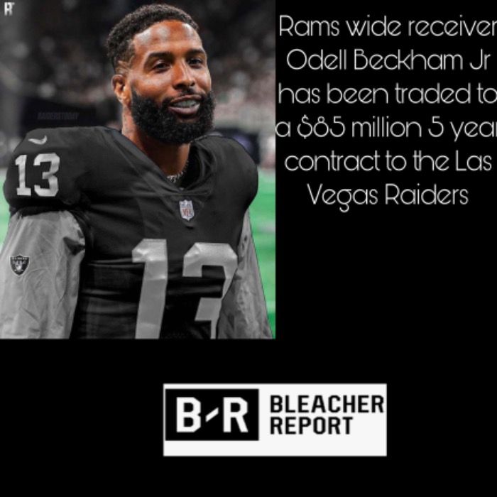 Odell Beckham Jr traded too the raiders on 5 year contract