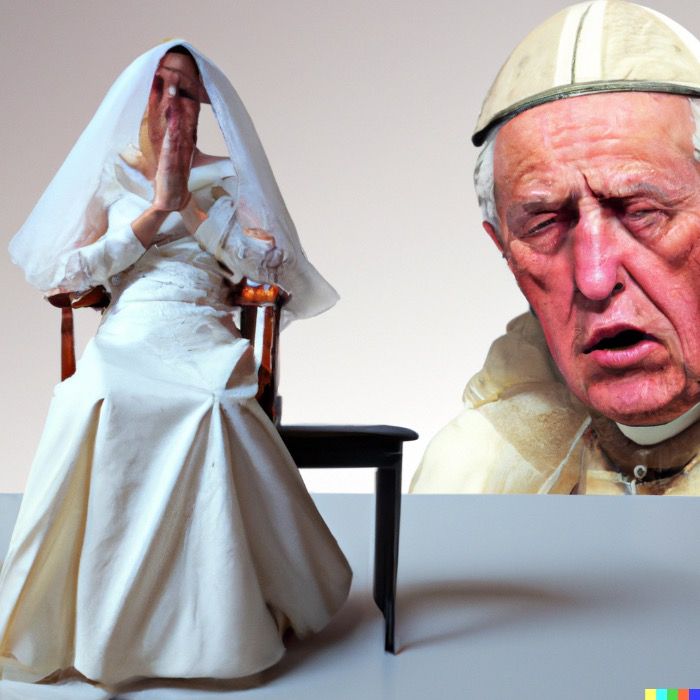Der Papst hat sich schon wieder scheiden lassen!